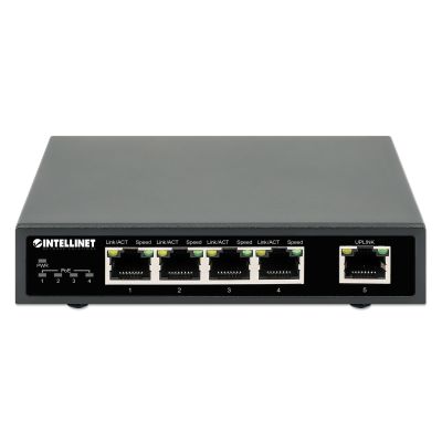 3. INTELLINET SWITCH GIGABIT 4X RJ45 POE+, 1X RJ45 GI