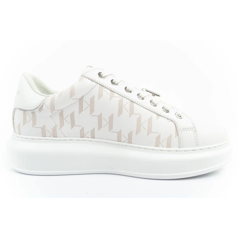 4. Karl Lagerfeld Kapri buty męskie sneakersy skóra naturalna białe
