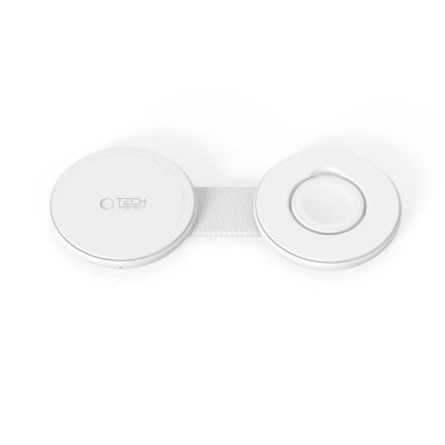 4. Ładowarka bezprzewodowa Tech-Protect A55 2in1 MagSafe 25W QI2.2 + kabel USB-C / USB-C 100 cm - biała