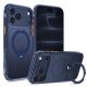 Etui Tech-Protect MagAir Stand MagSafe CC na iPhone 18 Pro / 17 Pro - granatowy matowy