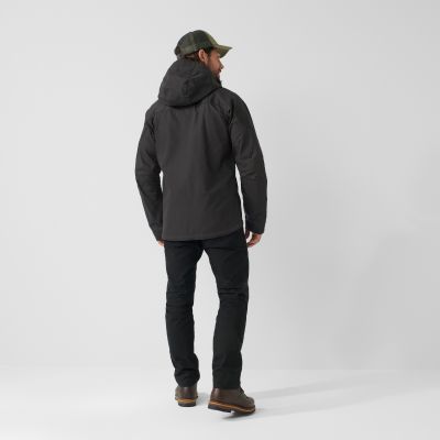 5. Kurtka z kapturem zimowa męska Fjällräven Skogsö Jacket M outdoorowa ocieplana szara (F81698-030)