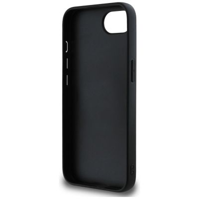 7. Etui Guess PU Grained 4G Metal Logo na iPhone 16e - czarne