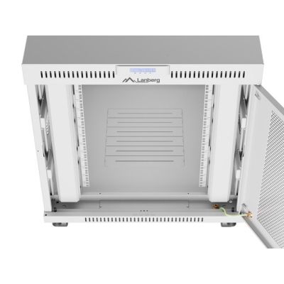 22. SZAFA INSTALACYJNA RACK STOJĄCA 19" 15U 800X1000 SZARA DRZWI PERFOROWANE LCD LANBERG (FLAT PACK)