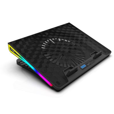 3. Inca INC-608GMS stojak na laptop Podstawka na notebooka Czarny 43,2 cm (17")