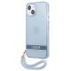 2. Etui Guess Translucent Strap na iPhone 13 - niebieskie