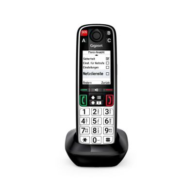 7. Gigaset EASY 500HX Telefon analogowy/DECT Nazwa i identyfikacja dzwoniącego Czarny, Srebrny