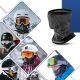 7. Komin narciarski Qunature 11230014002 bandana sportowa rozmiar uniwersalny - czarny