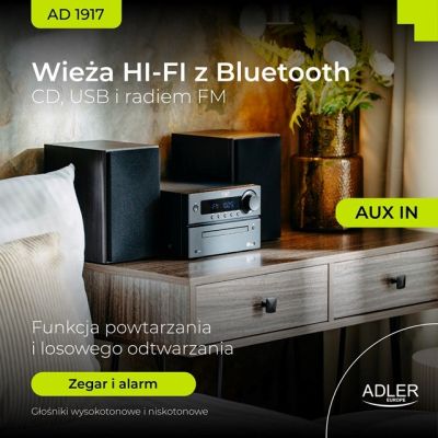 33. Wieża bluetooth ADLER AD 1917