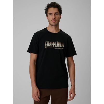 T-shirt regular z nadrukiem męski 4F 4FRSS26TTSHM4227-20S
