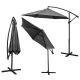17. PARASOL OGRODOWY 300CM SKŁADANY NA WYSIĘGNIKU SZARY ANTRACYT