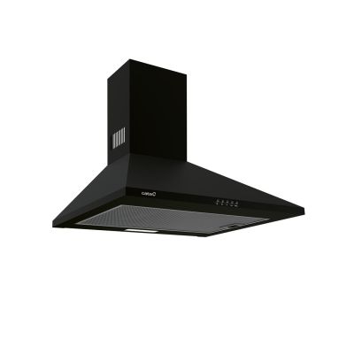 2. Okap CATA | Kaptur | OMEGA 600 BK | Montaż na ścianie | Klasa efektywności energetycznej C | Szerokość 60 cm | 645 m3/h | Mechaniczny | Czarny
