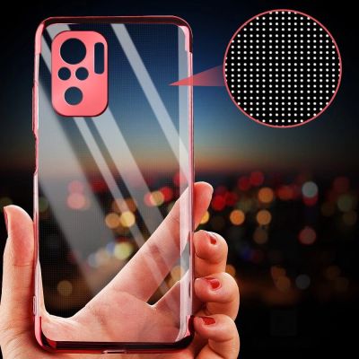 5. Clear Color case żelowy pokrowiec etui z metaliczną ramką Xiaomi Redmi Note 10 5G / Poco M3 Pro niebieski