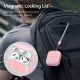 11. Etui ESR Orbit Halolock MagSafe na AirPods 4 - różowe