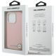 8. Etui Karl Lagerfeld FW Stamped Karl MagSafe na iPhone 16 Pro Max - różowe