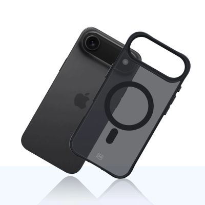 4. Etui 3mk Smoke MagCase na iPhone 17 Air - czarne półprzezroczyste
