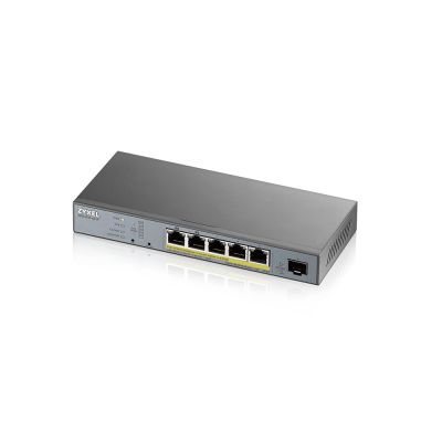 4. Switch Zyxel GS1350-6HP 6p PoE (PoE+: 3;PoE++: 2) 60W Managed Gigabit