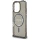 6. Etui Guess IML Glitter Circle MagSafe na iPhone 16 Pro Max - czarne