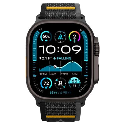 2. Pasek Spigen Athlex Air na Apple Watch 44 / 45 / 46 / 49 mm - czarny