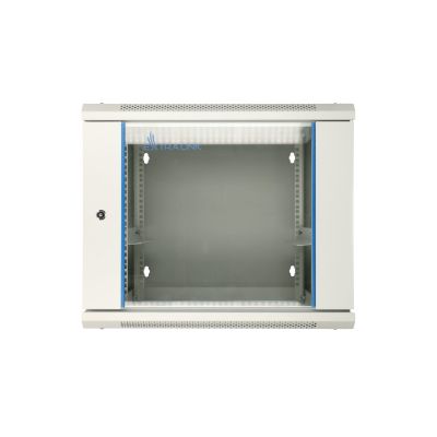 6. Extralink Szafa rack 12U 600x600 AZH Szara montowana na ścianie, dwusekcyjna
