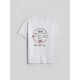 7. T-shirt regular z nadrukiem męski 4F 4FRAW26TTSHM4470-10S