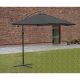 20. PARASOL OGRODOWY 300CM SKŁADANY NA WYSIĘGNIKU SZARY ANTRACYT