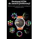 28. Smartwatch Męski GRAVITY GPS GT24-2 Czarny Pasek Silikonowy + Biały Pasek Silikonowy