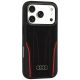 2. Etui Audi R8 Genuine Leather MagSafe na iPhone 18 Pro / 17 Pro - czarno-czerwone