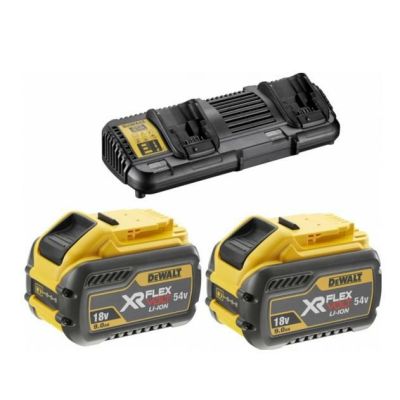 2. Zestaw flexvolt 2x9.0Ah+ład.DEWALT DCB132X2-QW