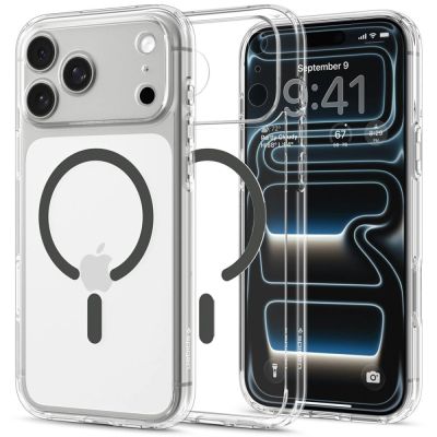 Etui Spigen Ultra Hybrid MagSafe na iPhone 18 Pro Max / 17 Pro Max - przezroczysto-grafitowe