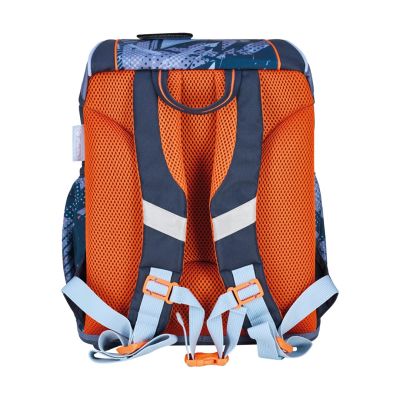 6. Herlitz UltraLight Plus TechMech zestaw do plecaka szkolnego Chłopiec Poliester Niebieski, Pomarańczowy