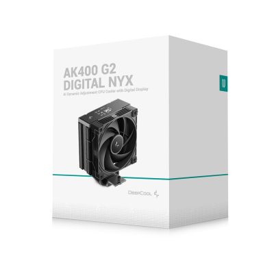 15. DeepCool AK400 G2 Digital NYX Procesor Chłodnica powietrza 12 cm Czarny 1 szt.