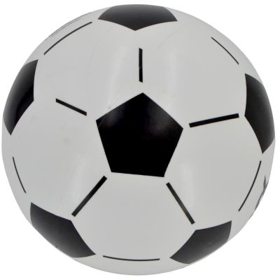 2. PIŁKA NOŻNA WINYLOWA BIEDRONKA BIAŁO CZARNA 23CM 85G ENERO