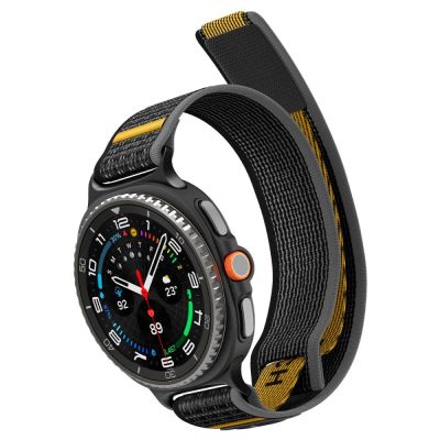 11. Pasek Spigen Athlex Air na Samsung Galaxy Watch 40 / 44 / 46 mm - czarno-żółty