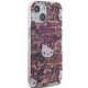 4. Etui Hello Kitty IML Tags Graffiti na iPhone 15 - różowe