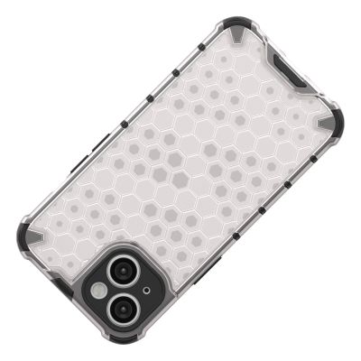 6. Honeycomb etui iPhone 14 pancerny hybrydowy pokrowiec przezroczyste
