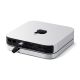 3. Satechi Stand & Hub - podstawka i hub do Mac Mini/Studio (USB-C 3.2, USB-A 3.2, 2x USB-A 3.0, 3,5mm jack, port micro/SD, NVMe/M.2 SATA SSD)