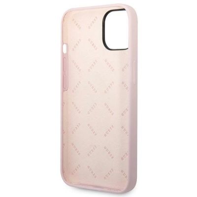 7. Etui Guess Silicone Triangle na iPhone 14 Plus - fioletowe
