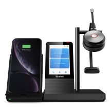 Yealink WH66 Mono UC Zestaw słuchawkowy Bezprzewodowy Opaska na głowę Biuro/centrum telefoniczne USB Typu-A Bluetooth Podstawka do ładowania Czarny