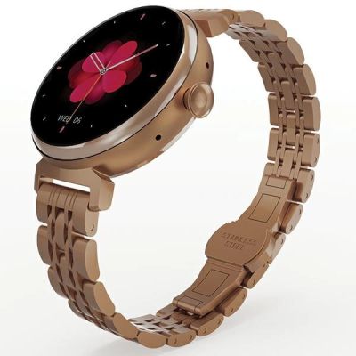 4. Smartwatch HiFuture Aura damski - różowo-złoty