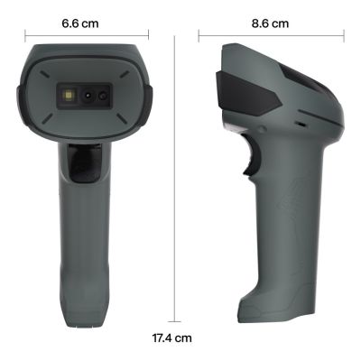 5. Safescan 310-W Ręczny czytnik kodów kreskowych 1D/2D CMOS Czarny, Szary