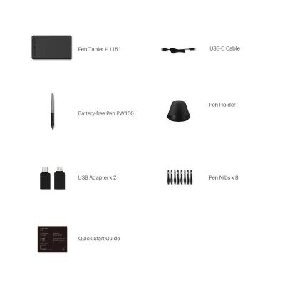 2. Tablet graficzny Huion H1161