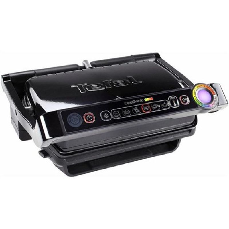 Grill elektryczny Tefal OptiGrill+ GC 714834  (Forma do pieczenia; składany; 2000W; kolor czarny)