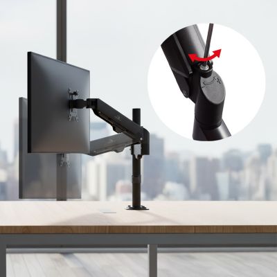 12. MACLEAN UCHWYT NA MONITOR, SPRĘŻYNA GAZOWA, 17"-32", 2-10KG, CZARNY MC-135