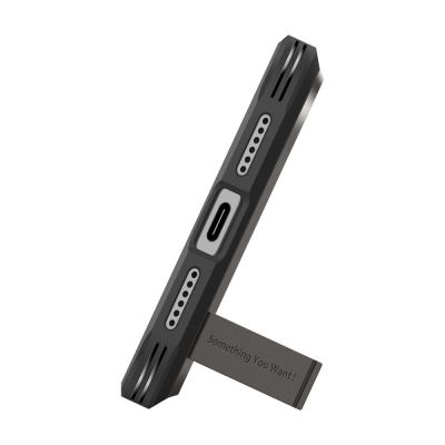 6. Etui Spigen Tough Armor "T" MagSafe na iPhone 17 Pro - szare