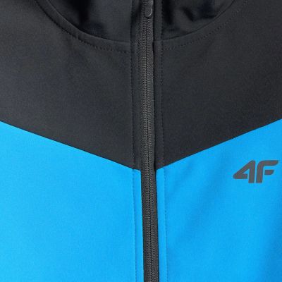 6. Kurtka dla chłopca softshell 4F M477 niebieska 4FJWSS26TSOFM477 33S
