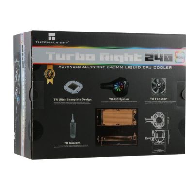 9. Thermalright Turbo Right 240C Procesor Chłodnica cieczy all-in-one 12 cm Czarny