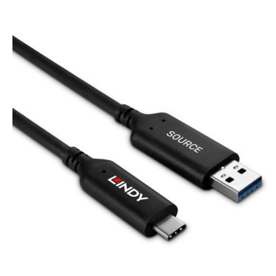 4. 10m Kabel hybrydowy USB 3.2 Gen 1 typu A do C Lindy