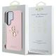 8. Etui Guess Grained Big 4G Logo Small Classic Logo do Samsung Galaxy S25 Ultra różowy