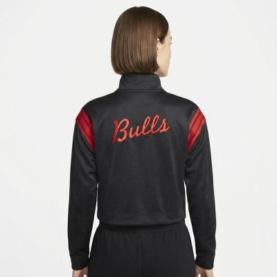 5. Kurtka Nike Chicago Bulls Courtside 75 Tracksuit Jacket Wmns Black/University Red/Black - DB1394-010