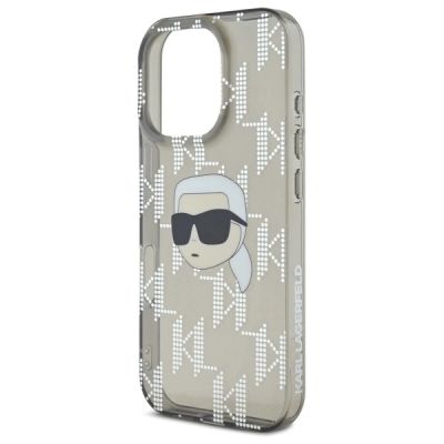 6. Etui Karl Lagerfeld IML Karl Head Electroplated na iPhone 16 Pro - czarne